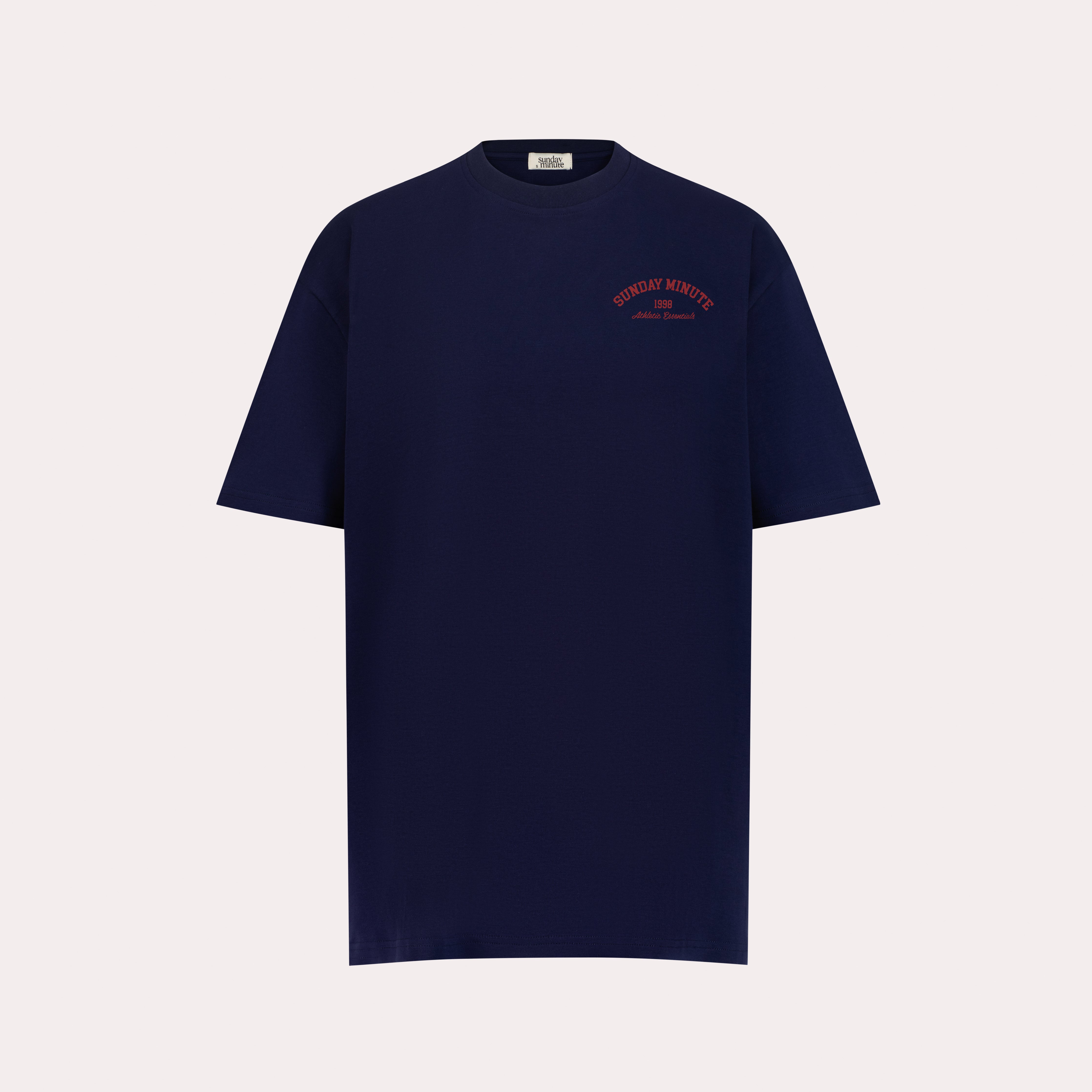 Oversized Athletic Essentials T-Shirt – Navy