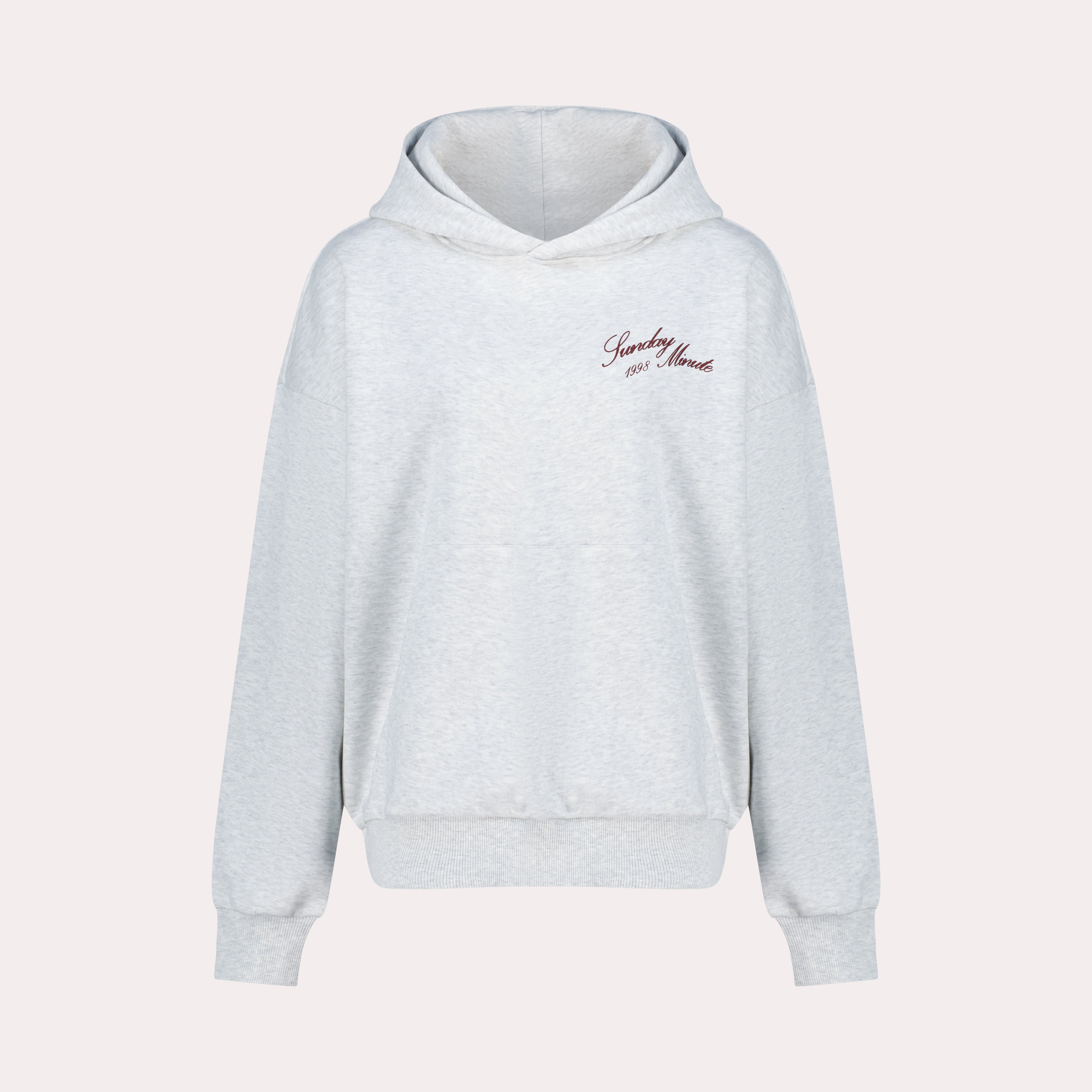 Retreat Hoodie - Heather Grey/Burgundy