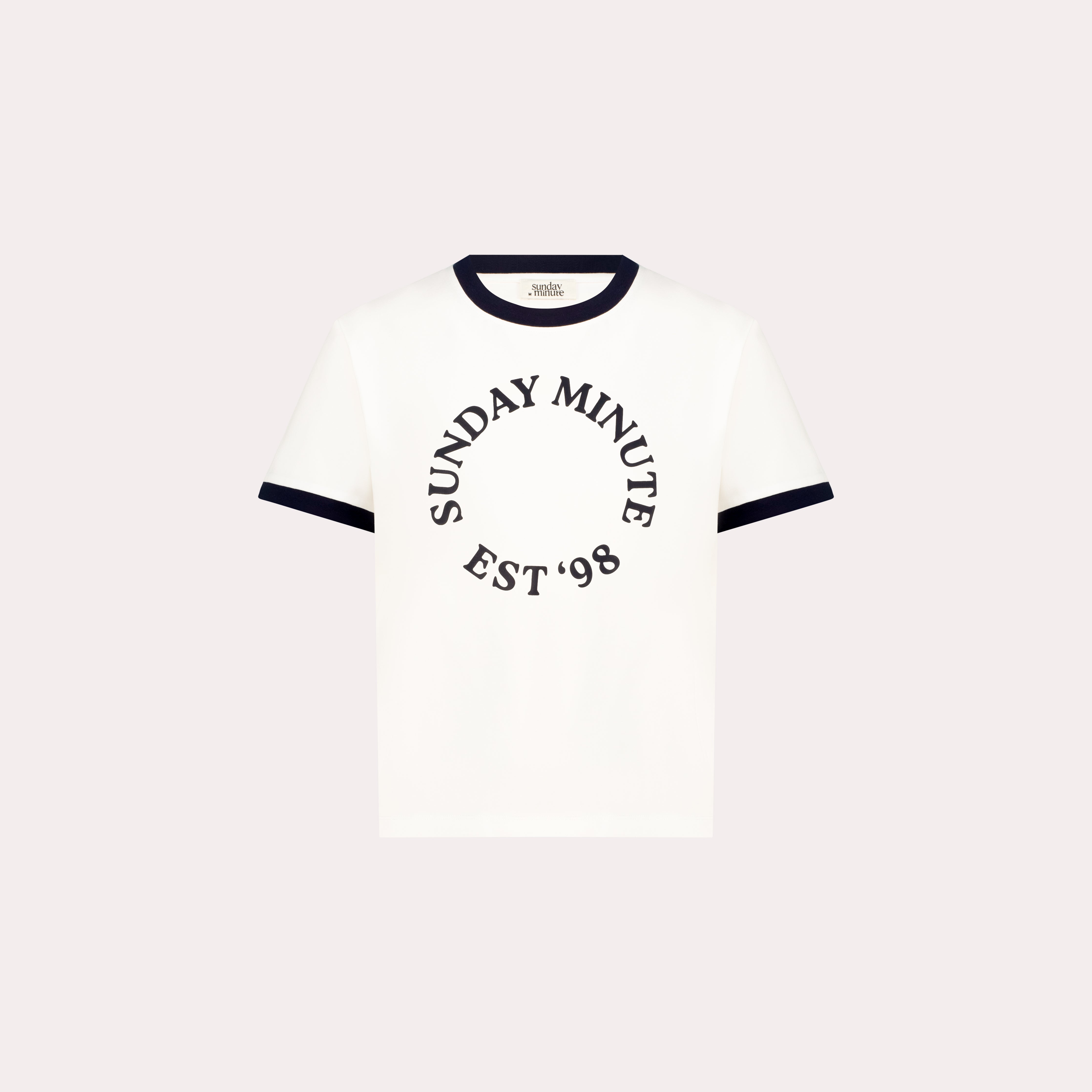 ‘98 Ringer Tee - White/Navy