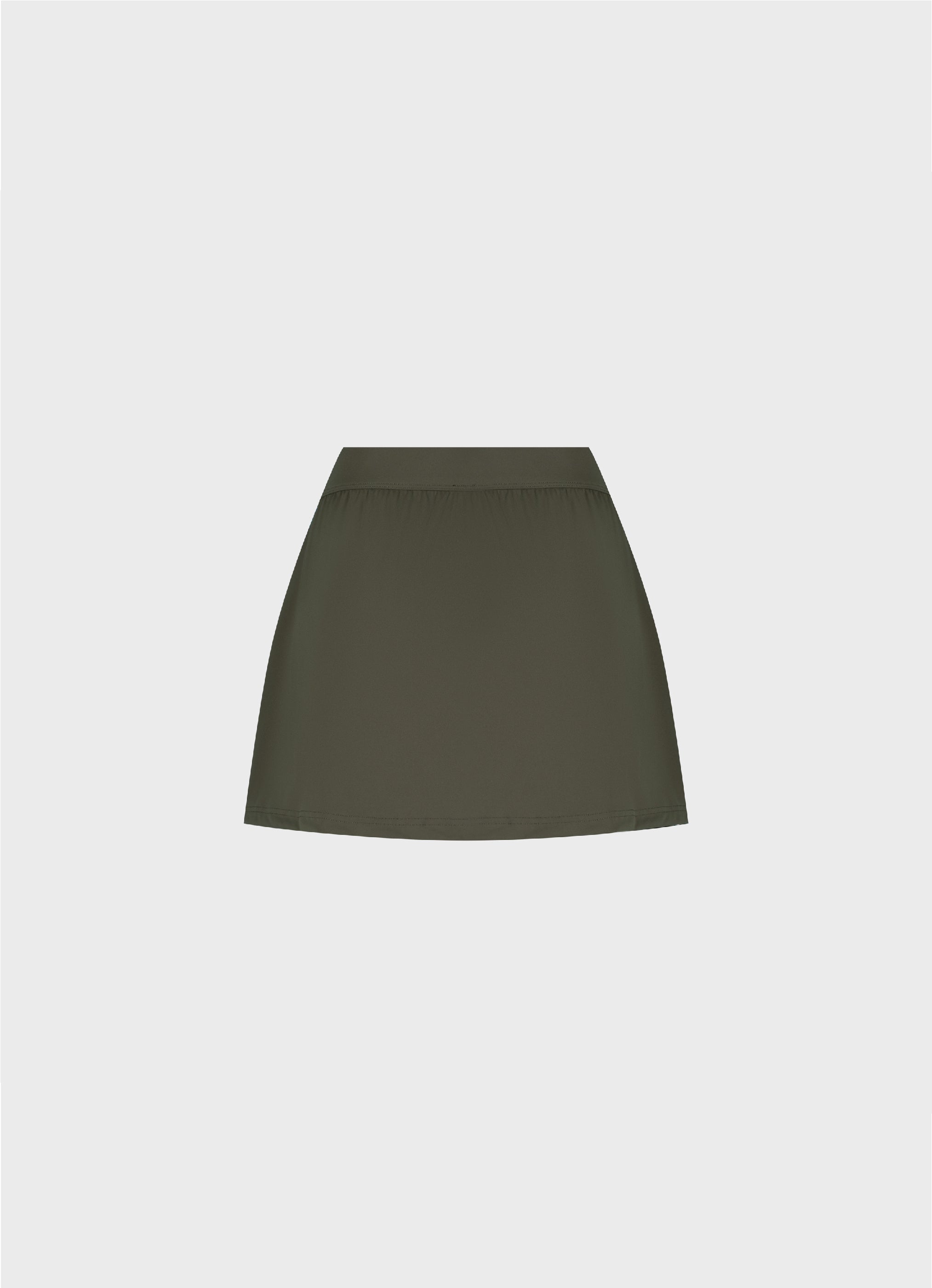 Logo Print Court Skirt - Sage Green