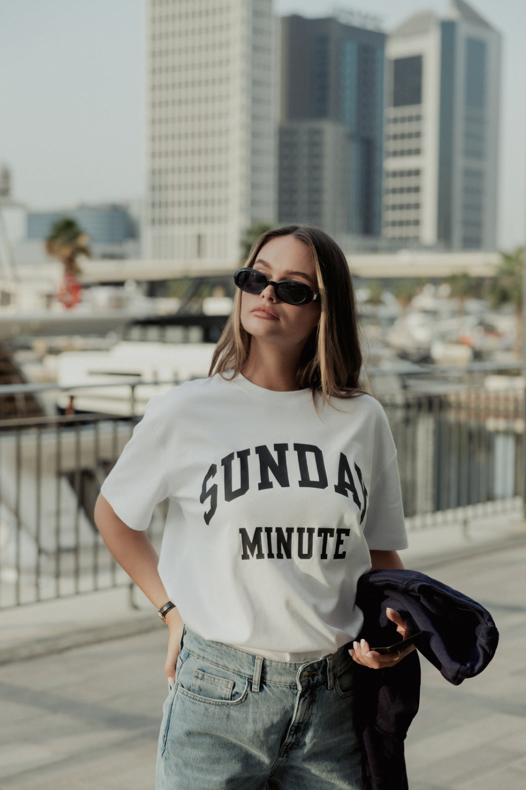 Oversized T-Shirt - White/Black