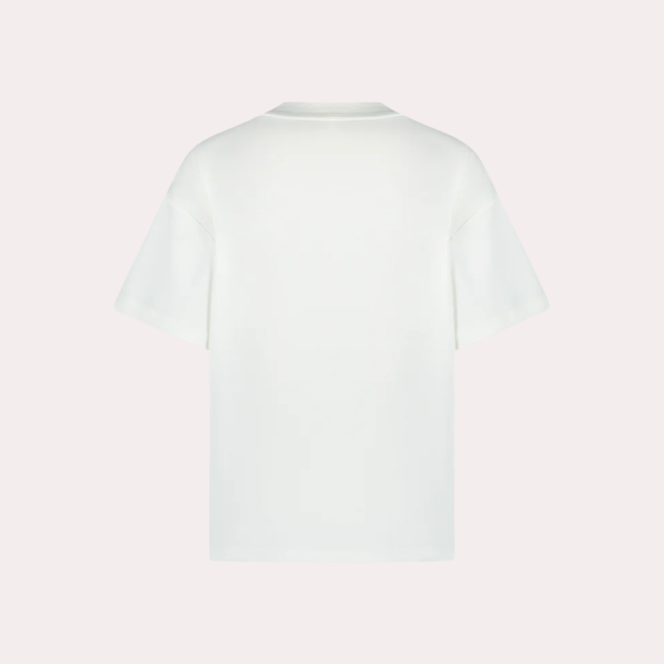 Short Sleeve T-Shirt - Ivory/Navy Blue