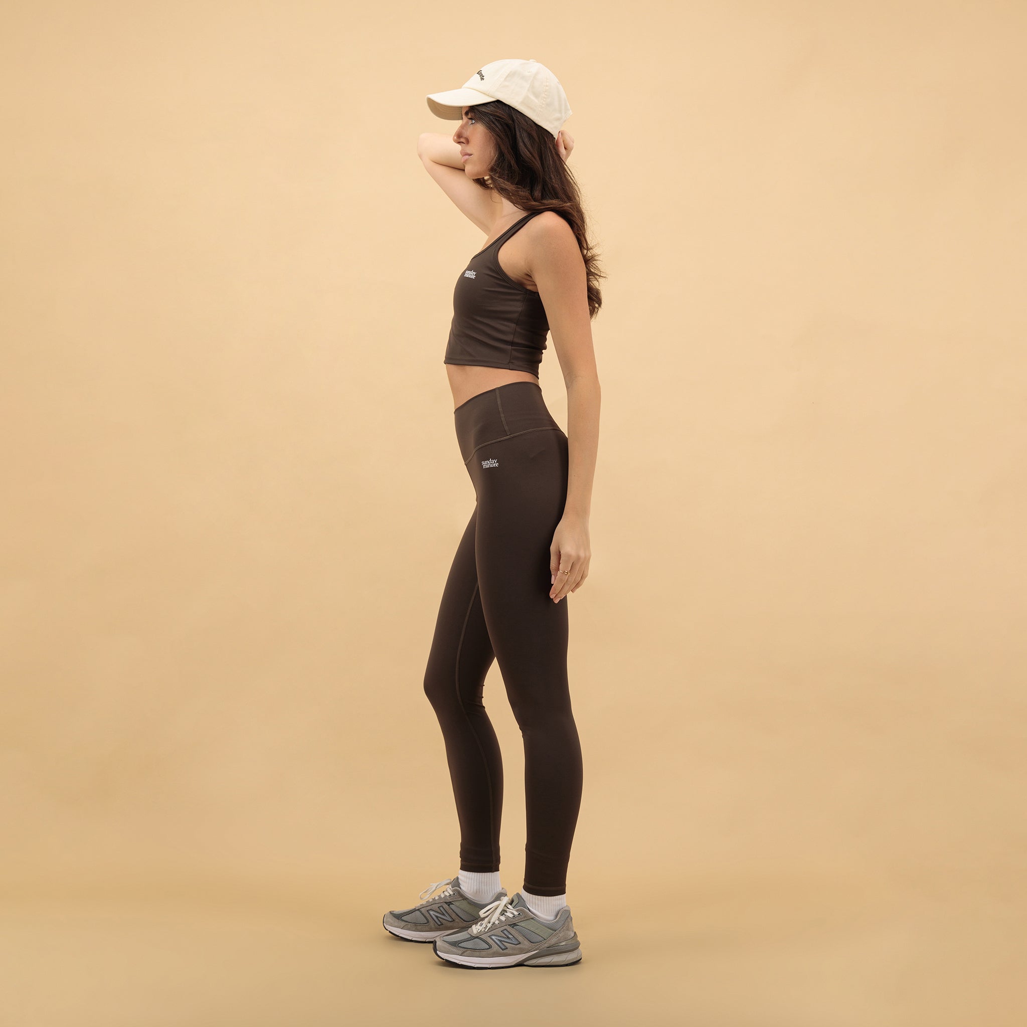 Sports Leggings - Brown